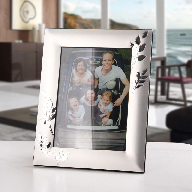 时尚金属相框定制空框全家福照片框结婚照卧室挂墙家用摆件摆台