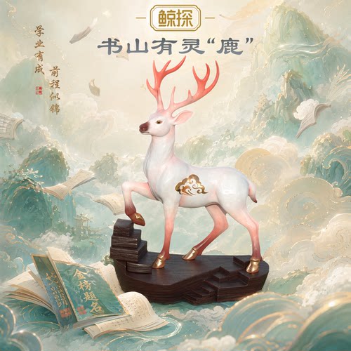数字福礼书山有灵鹿送学业诗书生风华主题活动数字藏品线上礼赠