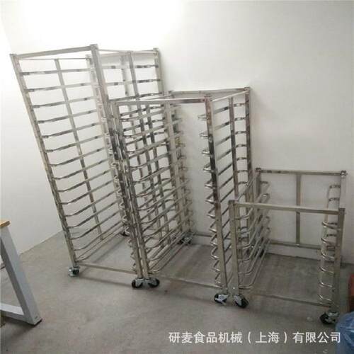 厂家定SSD制12盘15盘不锈推钢饼式盘架车食品存放车面包冷却架