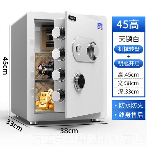 高档保险机柜家用小型防盗械密码全钢保险箱火老式带钥匙你防带锁