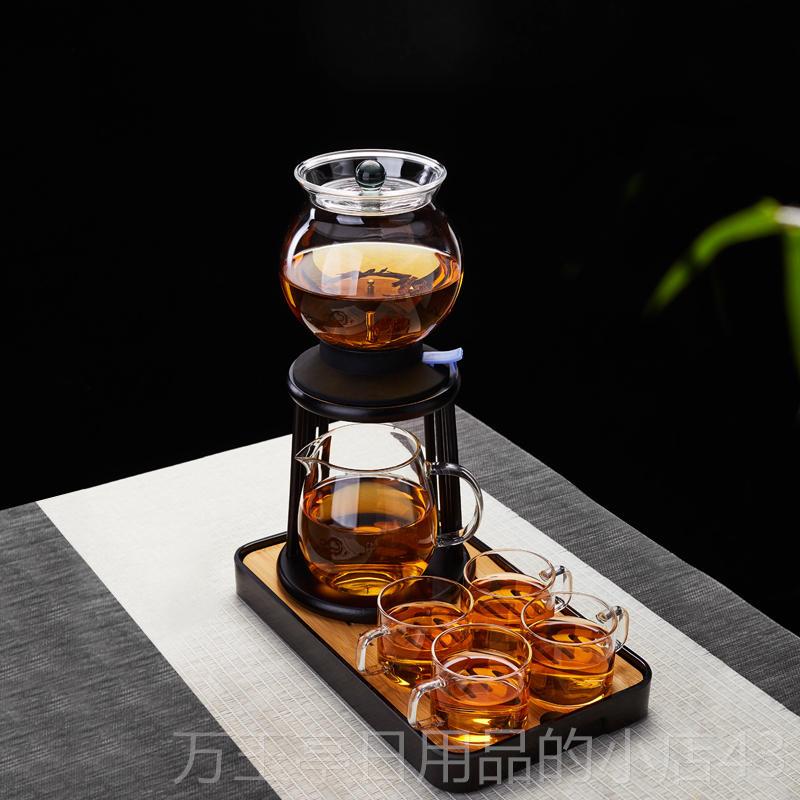 高档玻璃自一动客厅功夫茶具2025新款茶家用键式过滤杯茶懒机图片