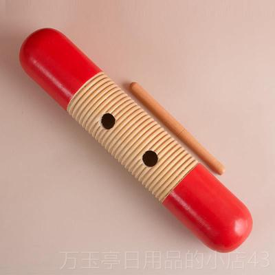 高档奥尔乐器直筒夫蛙鸣筒儿刮童打击乐器直蛙筒鸣蛙筒胡声效乐器