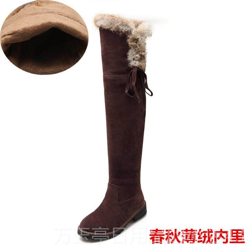 高档205冬季新款长雪地靴加厚加绒女筒过膝长靴高筒棉靴240大码43,女鞋,时尚雪地靴,淘宝优惠券,粉丝福利购,淘宝优惠卷