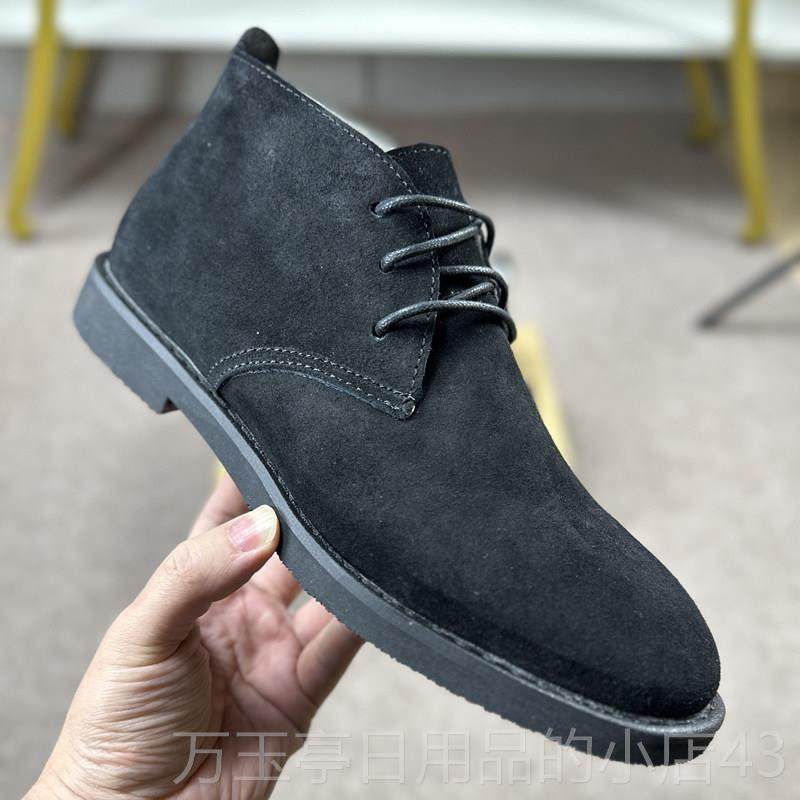 高档马丁季靴男秋英伦风牛皮靴男子复古休闲高鞋真皮帮小短靴中帮,流行男鞋,马丁靴,淘宝优惠券,粉丝福利购,淘宝优惠卷