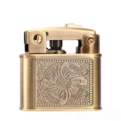 正品日本子个煤油打性火机自动打火老式磕头虫PR王INCE太子砂轮打