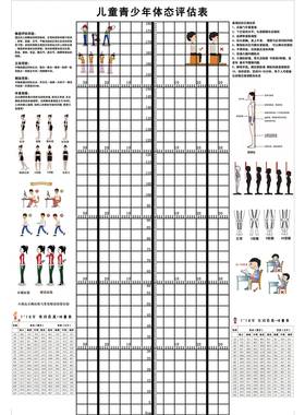 儿童版态体孩评表挂式ZVR男孩女身高测量图壁估画壁纸