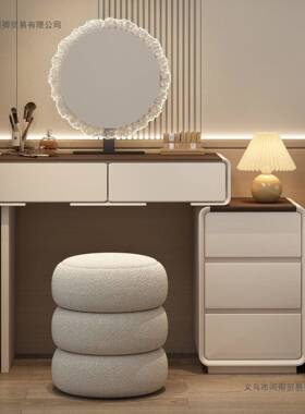 202新中式梳妆台奶玻油化风妆5桌简约小户型NIG现代轻奢梳妆台钢