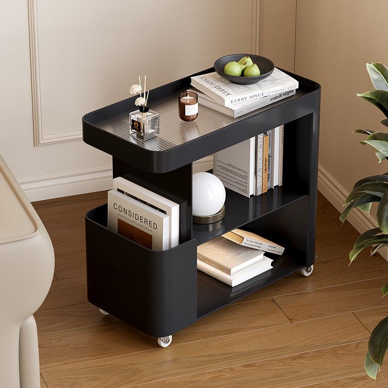 可移动几沙发侧边边柜厅轻奢感客推茶几小车铁艺床头985置物架