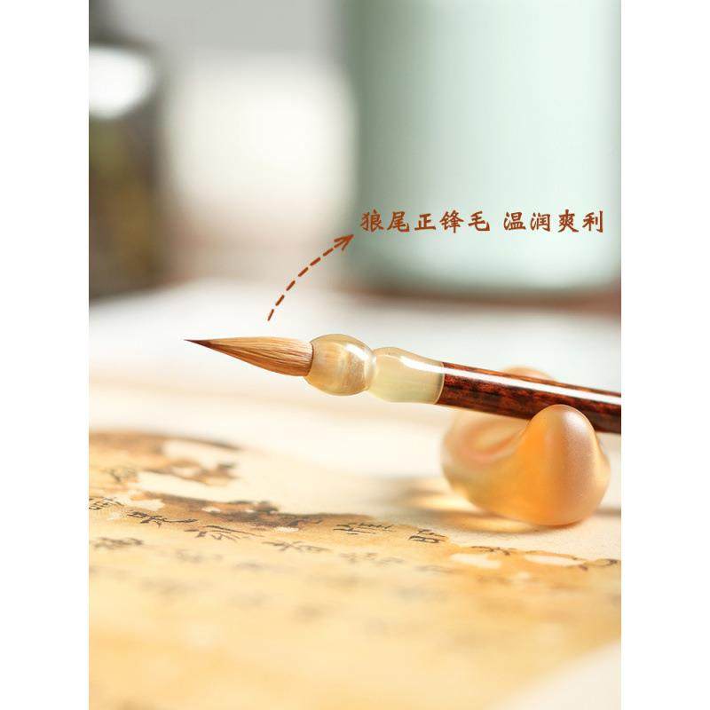 白露小楷毛笔小楷虎狼CBS毫羊角笔斗斑木中楷纯临毛摹专业级笔,文具电教/文化用品/商务用品,毛笔,淘宝优惠券,粉丝福利购,淘宝优惠卷