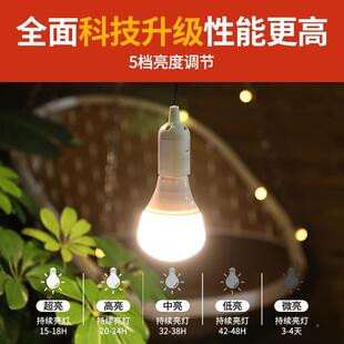太阳能户庭院超亮led灯泡灯村室内屋外里太阳能一家用一拖二照明
