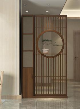 新小中式实屏风家木用客厅博古架镂装饰座屏户型民空SY0429-1宿入