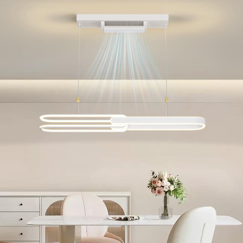 客厅无风扇房灯025年新款主卧间吸顶灯叶电扇2灯无品牌/一体灯具