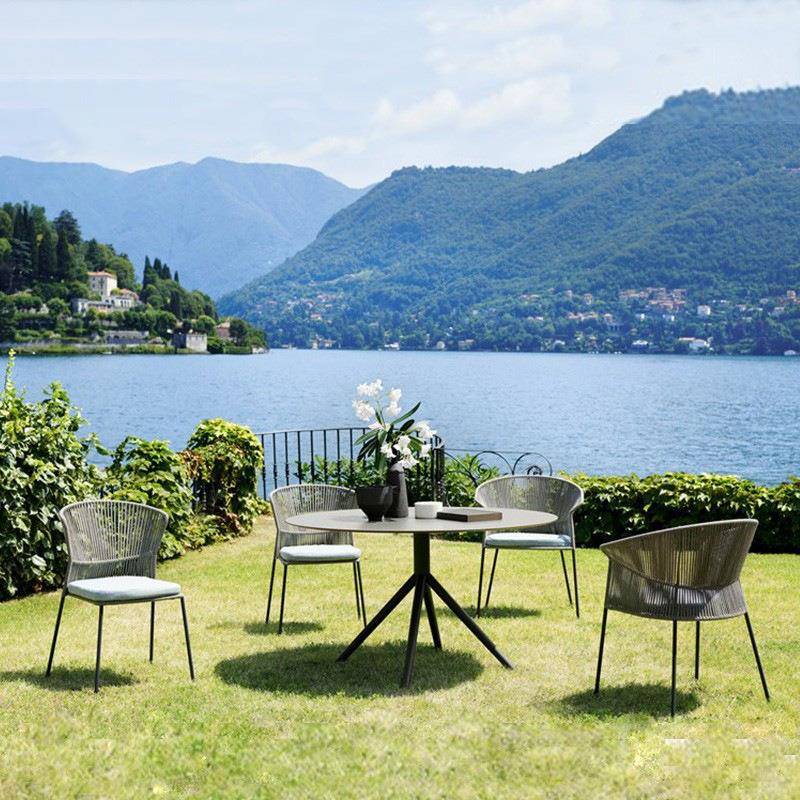 户外家具园阳露台藤编桌椅室外花海边水防19-5-6-1防晒休闲简约藤