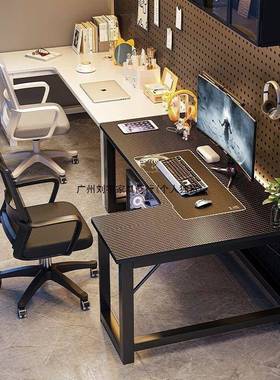 转角电脑桌台式拐角双人桌学生家书用窗卧室LSEC型办飘桌公子工作