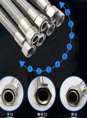 不锈钢金6mm-70031L属软金管不锈钢波纹软管编织6高压编织属软管