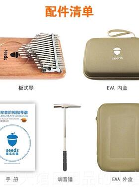正品4果1实拇指琴24音卡林巴3音4e音seds板式21音手指钢琴正品乐