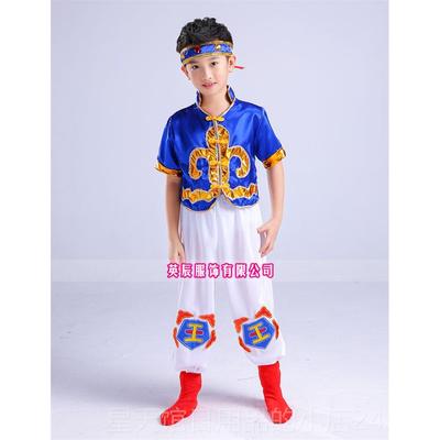 正品儿童蒙古演服男女童蒙古族筷子舞出小蹈服装驯马荷采舞动风的