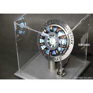 正品MANDO钢铁侠反应方舟金模型心炉脏胸灯DIY手合办玩具圣诞堆节