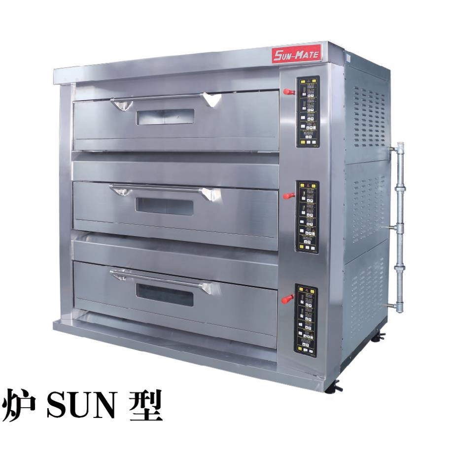珠海三麦三层十二盘法国式型SGF-3Y煤气炉SUN-MATE烤箱豪利供应