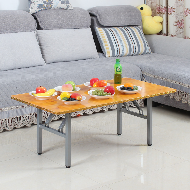 出租房长条桌吃饭桌子简易摆摊折叠桌长方形桌餐桌家用矮桌出租屋