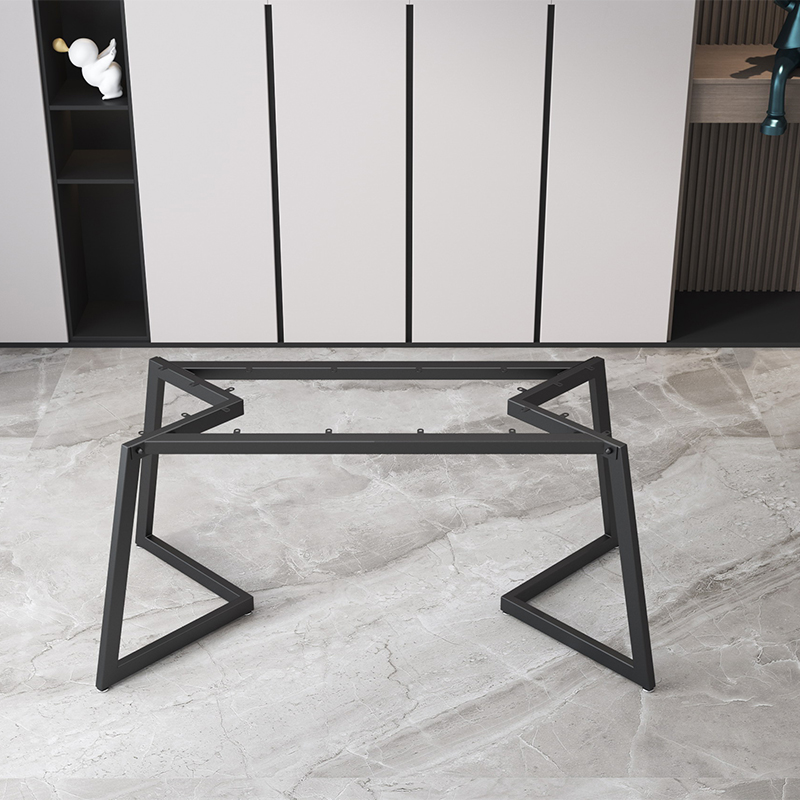 不锈钢碳素钢大理石桌腿岩板桌脚实木大板桌架餐台脚办公桌书桌腿