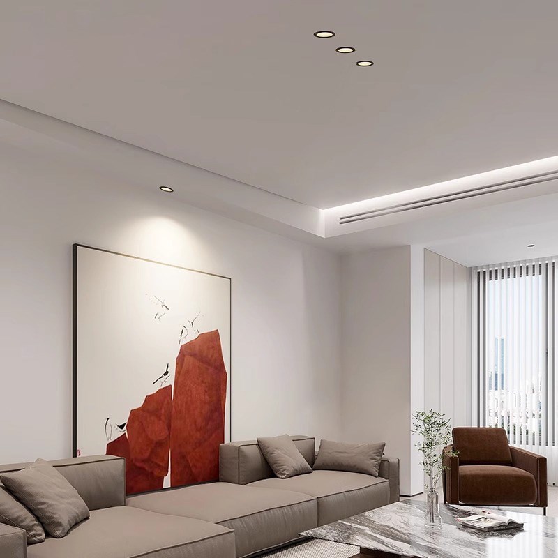 飞时代全光谱护眼筒灯led嵌入式家用客厅无主灯走廊过道防眩射灯