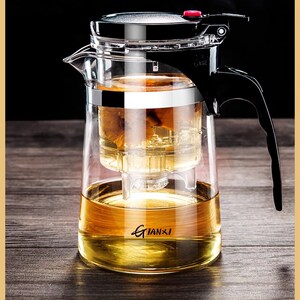 天喜飘逸杯泡茶壶沏茶杯办公室玻璃茶具耐高温冲茶器家用过滤茶壶