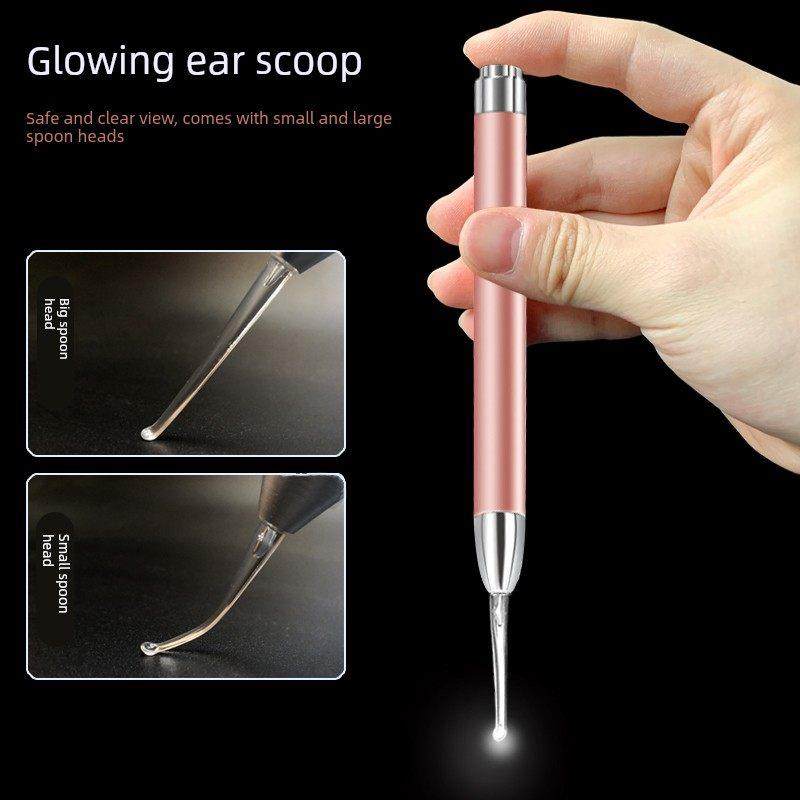 草木香掏耳勺采耳挖耳屎工具成人儿童发光耳勺耳扒挖耳朵耳挖带灯,家庭/个人清洁工具,耳勺,淘宝优惠券,粉丝福利购,淘宝优惠卷