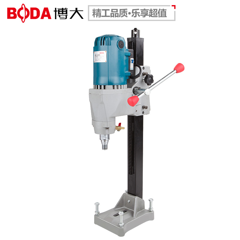 博大台式水钻机打孔开孔钻眼机两用大功率工程钻打孔工具带支架