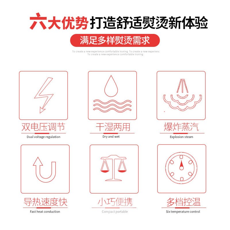 优尔迷你蒸汽电熨斗家用手持折叠小型电烫斗宿舍旅行出差便携Y0