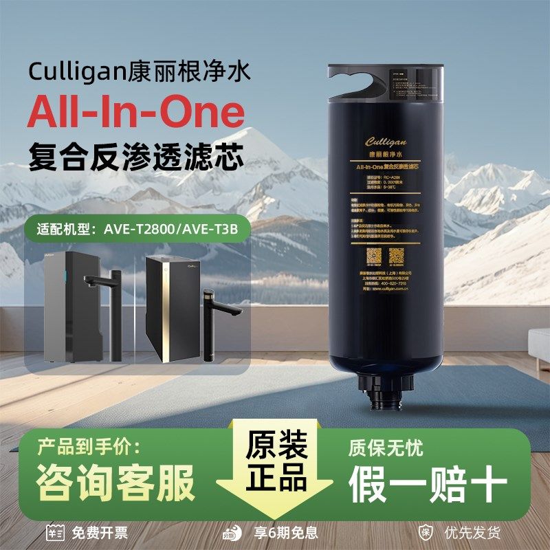 康丽根小黑龙净水器滤芯T2800配件耗材 RC-A28H反渗透5合1滤芯