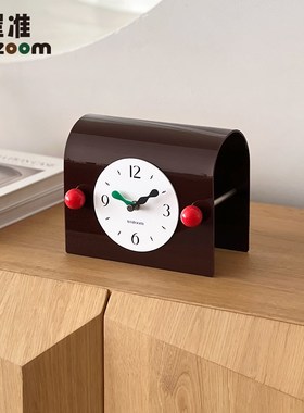 WOZOOM屋准入户玄关桌面摆件时钟家居客厅酒柜摆放式座钟表装饰品