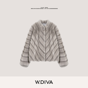 W.Diva【钻石银河】芬兰进口银蓝抽刀母貂皇冠级水貂54C163395