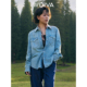 绮梦 夏季 休闲舒适牛仔长袖 W.Diva 衬衫 纯欲慵懒风51S211563