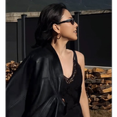 100桑蚕丝品质真丝蕾丝装 W.Diva 吻痕 饰黑色吊带背心51T041377