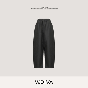 W.Diva【玄逸】臻逸哑光超薄绵羊皮极致轻盈休闲长裤53K232731