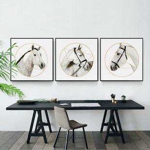 现代玄简约酒店板房挂画客厅装饰MAT294样画几何头书马房关壁画墙