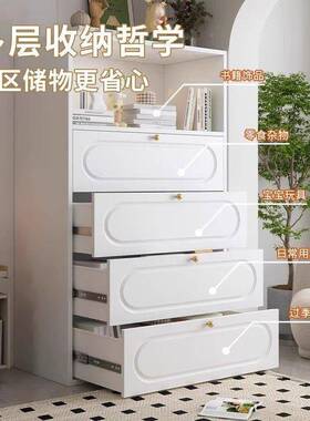 铁艺五斗柜卧室储物柜客边柜现纳家居钢制收整理代厅抽屉柜床OFK