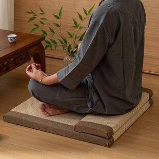 蔺上草编打坐修垫家用草加厚日式静坐禅打坐阳台98748541席蒲团