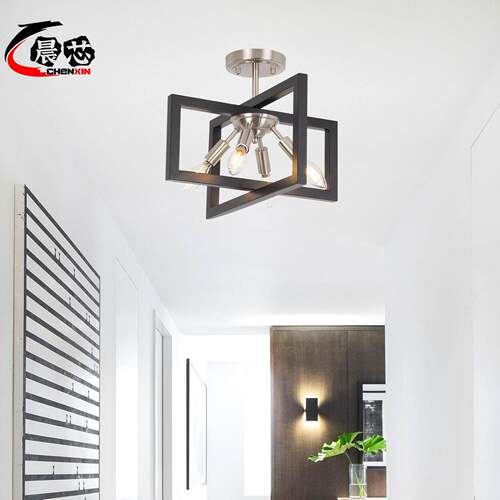 复古铁艺工业风吸吊灯O客厅卧顶室厅灯美式LF90798T餐灯具