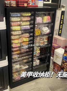 甲纳柜美甲店收ACH甲油多层平底a4文件柜抽屉式带胶轮落地式美样