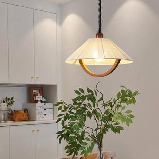 灯古镇绳灯具法式 极简伸缩餐厅原941灯木餐桌布艺 复古麻吊灯日式
