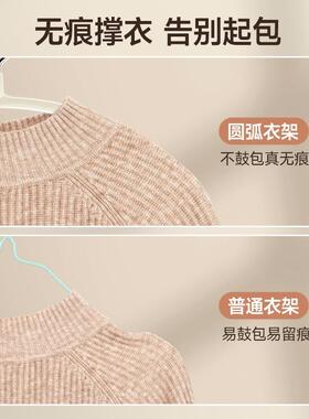 衣架家用挂衣无痕防肩角不起包防滑锈yj-ban2晾钢晒衣服架凉子不