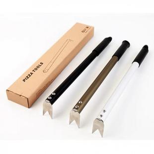 披?披萨GZfzp3Nh炉刷丝刷合金加长手柄萨工具木柄钢丝铝刷长柄披