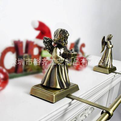 诞节天袜架挂钩家居金884属壁使炉袜钩面创意摆桌件圣装饰