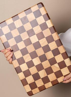 木水厨马赛克案板格辅食实家用砧板质棋盘创房dwYtyhyK意菜果板粘