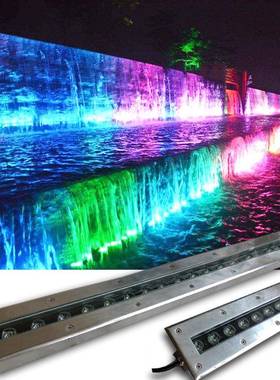 LED不锈钢水ＰＥＤ-1泳地埋灯嵌入式条形水底线条墙灯池水池洗灯