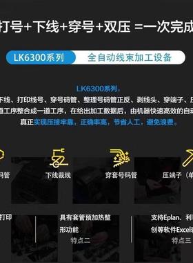 力打码穿号机LK1LK630000高速穿号打6机成套厂印印号码管下线穿管