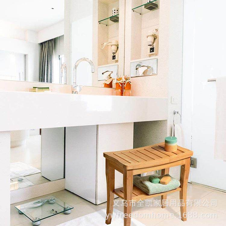 竹收制浴凳置物架纳架毛巾架卫545生间沐浴室凳淋洗澡坐凳子防水,家装主材,浴室壁挂凳椅,淘宝优惠券,粉丝福利购,淘宝优惠卷