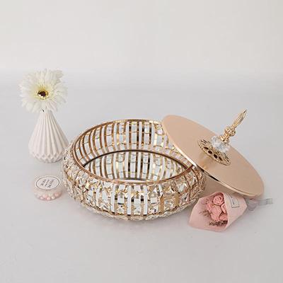 欧式镜储物罐家茶居JTT桌面轻奢复面古收纳盒客厅轻奢装几饰摆件